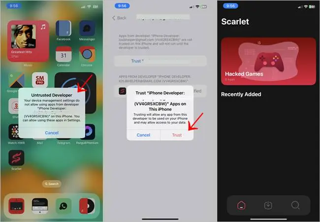 trust the Scarlet iOS App