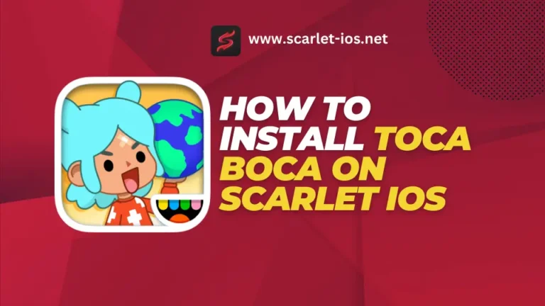 Cara Menginstal Toca Mouth of Scarlet iOS