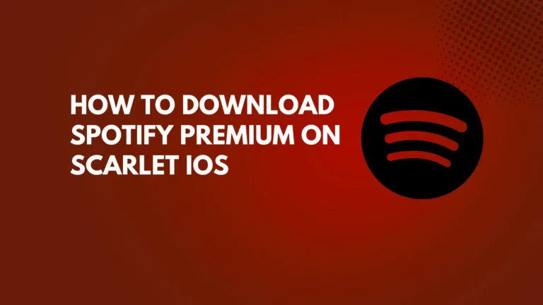 How to Download Spotify Premium on Scarlet  iOS